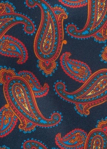 Bufanda para hombre Noble Diseño Paisley azul
