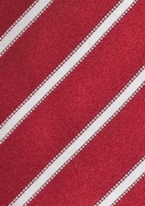 Corbata caballero roja rayada