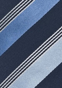 Corbata rayado mediterráneo azules