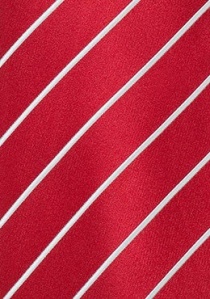 Corbata rojo rayas blancas niño