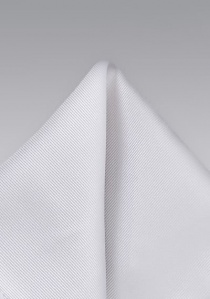 Pañuelo bolsillo blanco seda
