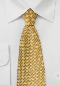 Corbata dorada geométrica