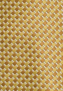 Corbata dorada geométrica
