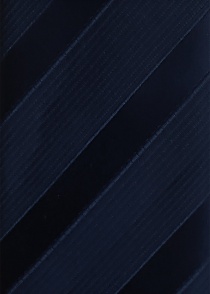 Corbata rayas estructura azul noche