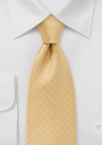 Corbata amarillo anaranjado lunares