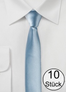 Corbata extra estrecha en forma de hielo azul -