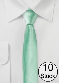 Corbata extra estrecha en forma de turquesa -