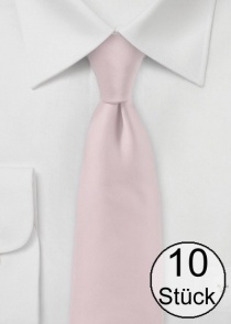 Corbata de negocios de moda lisa rosa rubor -