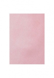 Corbata de negocios estructura acanalada fina rosa