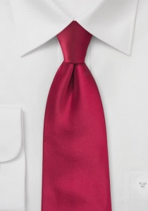 Corbata rojo lisa microfibra