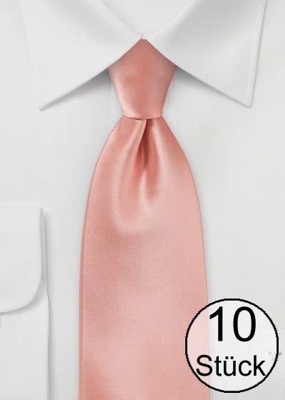 Armonioso genio un millón Corbata de moda para hombre microfibra salmón - diez piezas | Corbatas.es