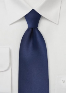 Corbata lisa azul marino