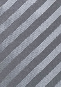 Corbata XXL gris monocolor rayada