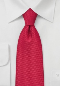Corbata rojo bordado gofre