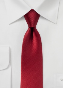 Corbata lisa rojo jerez