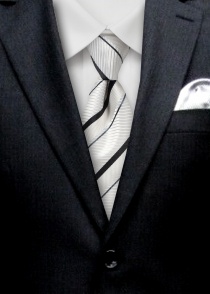 Corbata de caballero extra larga diseño rayas