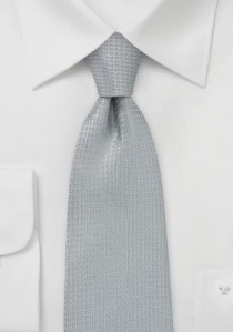 Corbata de malla gris