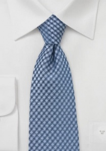 Krawatte blau Karomuster