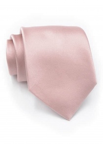 Corbata rosada brillo lisa