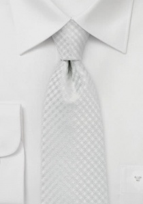 Corbata rombos tonos blanco