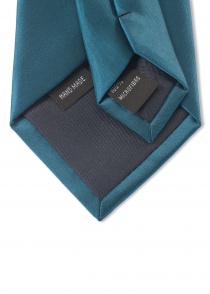 Corbata azul verdoso lisa