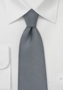 Corbata business gris oscuro estampada