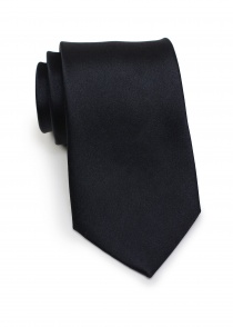 Corbata de seda negra festiva