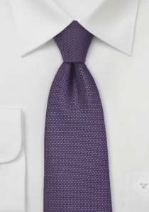 Corbata hombre púrpura lisa