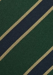 Corbata larga regimiento verde azul