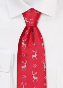 Corbata reno rojo