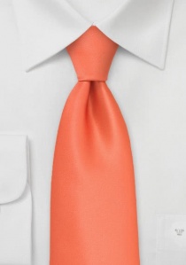 Corbata niños naranja claro lisa