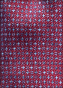 Corbata de negocios motivo floral rojo