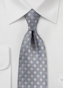 Adorno de corbata de negocios look plata