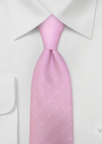 Corbata de negocios diseño punto rosa