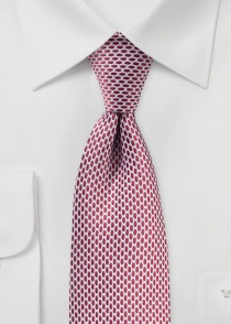 Corbata de negocios de diseño retro rojo blanco