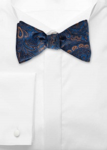 Pajarita Self Tie Azul Marino Motivo Paisley