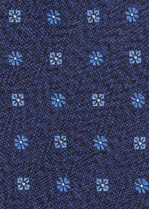 Pañuelo decorativo estampado floral azul oscuro