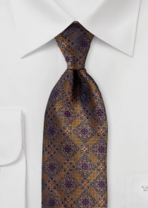 Corbata de negocios diseño adorno marrón