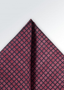 Pañuelo decorativo seda algodón rojo