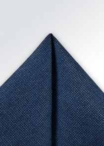 Pañuelo decorativo seda algodón azul oscuro