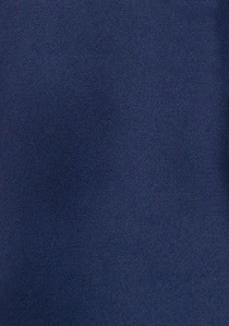 Corbata de clip azul oscuro en óptica de satén