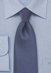 Corbata azul cobalto metal cuadrícula