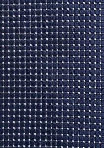 Corbata cuadrícula azul metálico