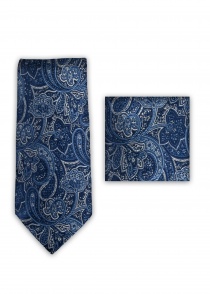 Corbata de caballero en paño azul noche con