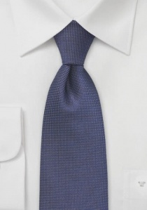 Corbata azul cobalto oscuro puntos crema