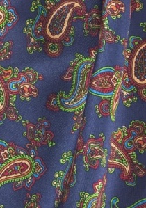 Krawattenschal Paisleys blau