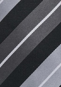 Corbata business italiana negro grises