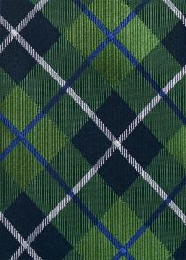 Corbata escocesa verde bosque
