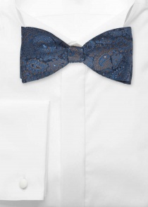 Corbata fantasía paisley azul cobalto