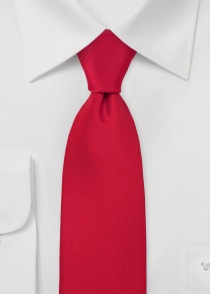 Corbata de clip festiva en rojo vivo